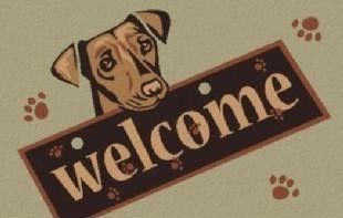 Грязезащитный коврик Modemo 100009 собака welcome